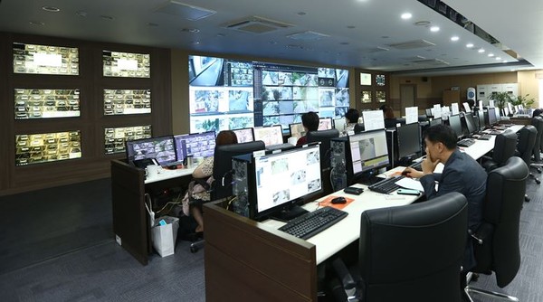 ▲ 충북 청주시 CCTV통합관제센터.ⓒ청주시