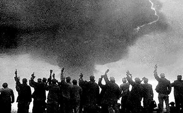 ▲ 1964년 10월 중공이 '640계획'이라는 이름으로 핵폭탄 개발에 성공했을 때 모습. ⓒCTBTO(포괄적 핵실험 금지조약) 홈페이지 캡쳐.