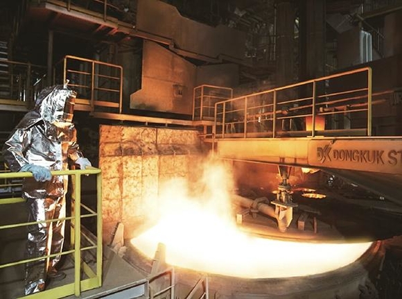 ▲ 동국제강의 에코아크 전기로 모습.ⓒ동국제강