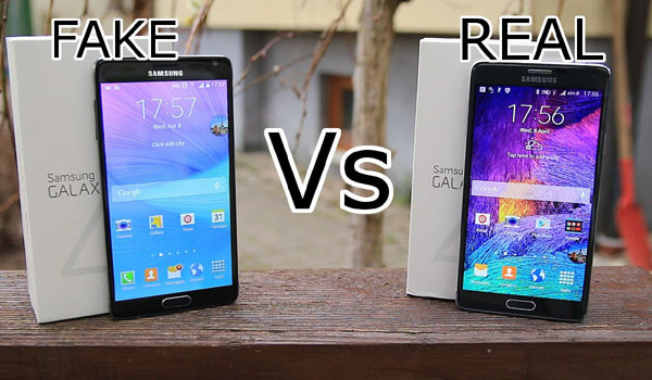 ▲ EU세관은 2016년 압수한 짝퉁 물품 4,100만 개 가운데 80%의 원산지가 중국이라고 밝혔다. 사진은 삼성 갤럭시 노트4의 진품과 짝퉁을 비교하는 리뷰. ⓒ유튜브 관련영상 캡쳐.