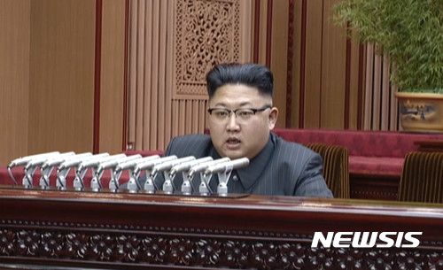 북한 김정은. ⓒ뉴시스