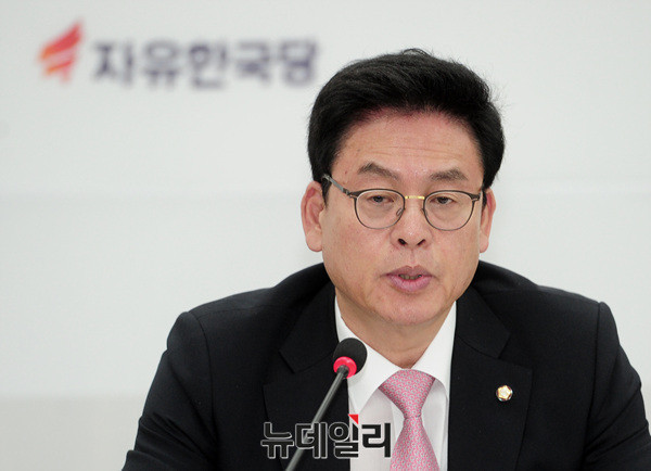 ▲ 정우택 자유한국당 원내대표. ⓒ뉴데일리 공준표 기자