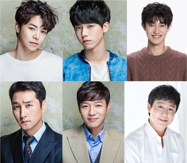 ▲ (좌측 위부터) 박은석·전성우·곽동, (좌측 아래부터)이석준·고영빈·김영필ⓒ나인스토리, FNC엔터테인먼트