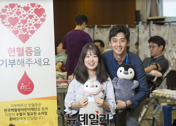 ▲ 코오롱그룹은 2013년부터 헌혈캠페인을 펼치고 있다.ⓒ코오롱