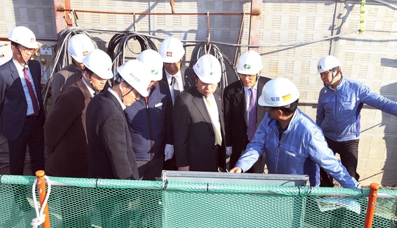 ▲ 지난해 11월 김용한 원안위원장이 신고리 5,6호기 건설 현장을 방문하고 있다. ⓒ 원안위