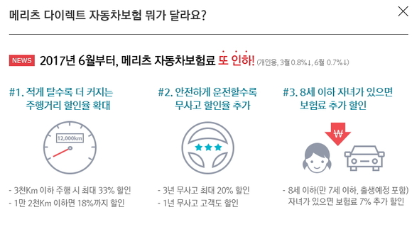 ▲ ⓒ메리츠화재 다이렉트 홈페이지