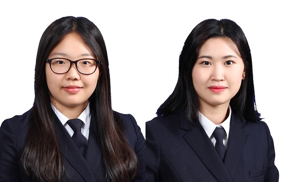 ▲ 청주농고 박은혜(좌), 곽은비 학생(우).ⓒ청주농고