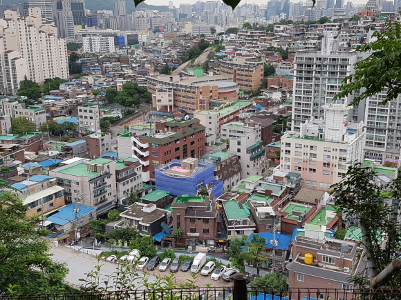 ▲ 서울 창신·숭인 도시재생선도구역 전경. =김백선 기자