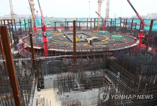 ▲ 7월 31일 오후 울산시 울주군 서생면 한수원 새울원자력본부 신고리 5·6호기 건설현장의 모습. ⓒ연합뉴스