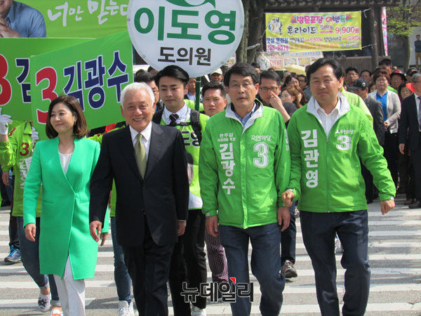 ▲ 지난해 4·13 총선 당시 전북 전주에서 열린 국민의당 선거유세 현장의 모습. ⓒ뉴데일리 사진DB