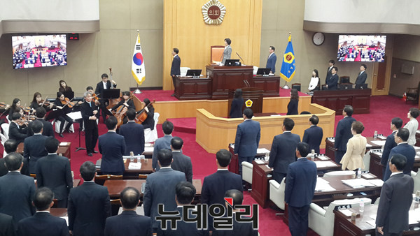 ▲ 충북도의회 본회의 장면.ⓒ김종혁 기자
