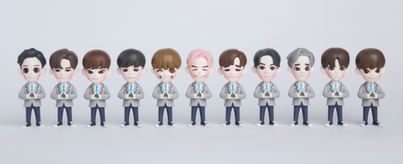▲ 워너원 피규어(4인치) 11인 세트. ⓒ롯데마트