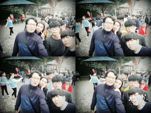 ▲ 충북 영동고 안성표 교사와 그의 제자들 모습.ⓒ충북교육청