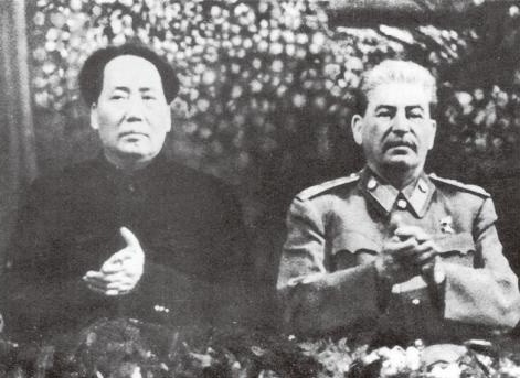 중국 마오쩌둥과 소련 스탈린.(자료사진)