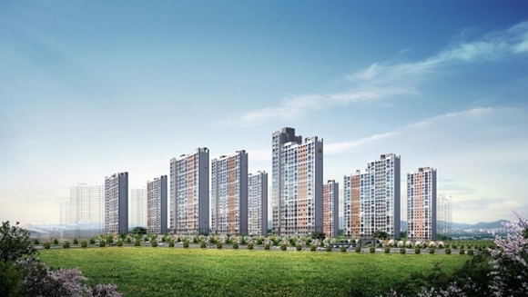 ▲ '전주 효천지구 우미린 2차' 조감도. ⓒ우미건설