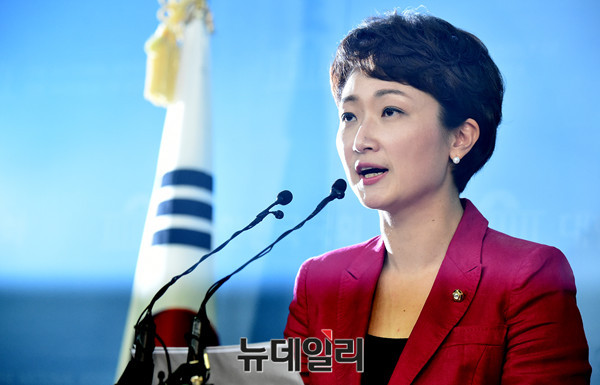 ▲ 이언주 국민의당 의원이 11일 당대표 출마선언을 했다. ⓒ뉴데일리 이종현 기자