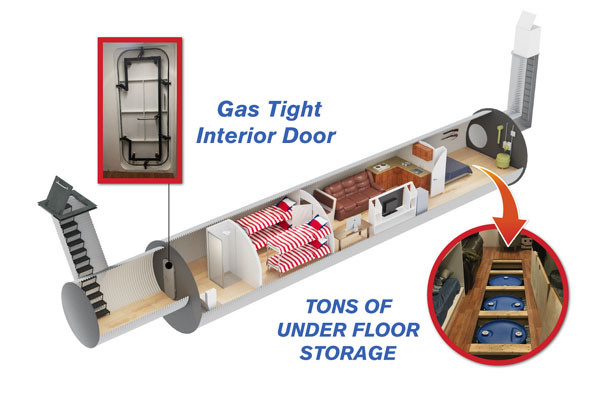▲ 美L.A. 지역의 기업 '아틀라스 서바이버 쉘터스'가 판매하는 4인 가족용 방공호. ⓒ美아틀라스 서바이버 쉘터스 홈페이지 캡쳐.