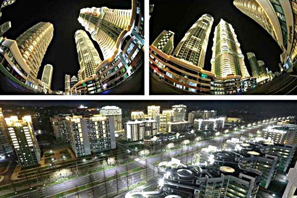 ▲ 북한이 국제적인 관광도시 조성을 목표로 추진하고 있는 ‘원산-금강산 국제관광지구’ 건설 사업이 2년 넘게 ‘제자리걸음’을 하고 있다고 ‘자유아시아방송(RFA)’이 12일(현지시간) 보도했다. 사진은 북한 당국이 김정은 치적사업으로 선전하고 있는 여명거리 야경.ⓒ北선전매체 홈페이지 캡쳐