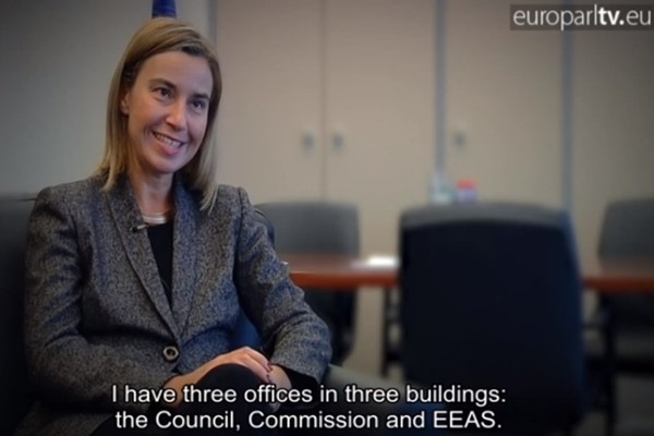 ▲ 유럽연합(EU)이 북핵·탄도미사일 등 북한 문제를 논의하기 위해 오는 14일(현지시간) 임시 정치·안보 위원회(PSC)를 소집한다. 페데리카 모게리나 EU 외교·안보 대표.ⓒ'EU TV' 유튜브 영상 화면캡쳐