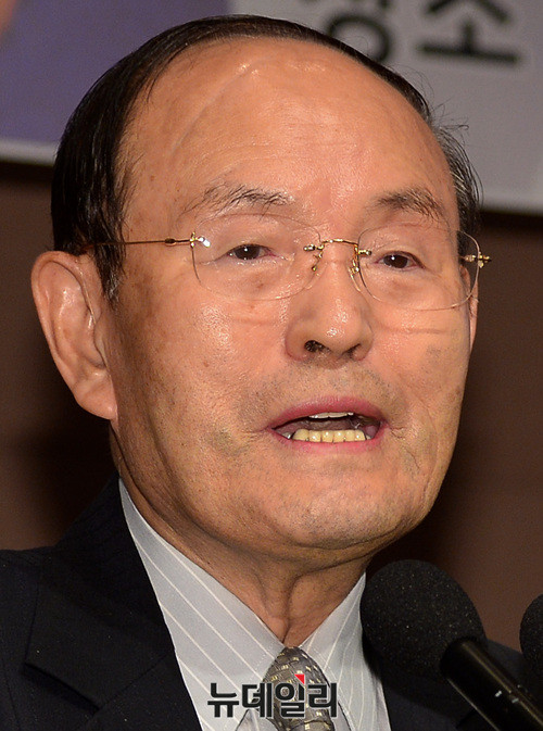 ▲ 수상소감 밝히는 한철수 한미우호협회장 ⓒ 뉴데일리 공준표