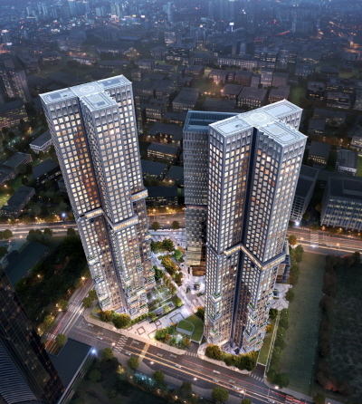 ▲ 오는 18일 계약을 앞둔 아크로 서울포레스트 투시도. ⓒ 대림산업