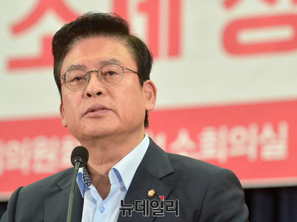 ▲ 자유한국당 정우택 원내대표. ⓒ뉴데일리 공준표 기자