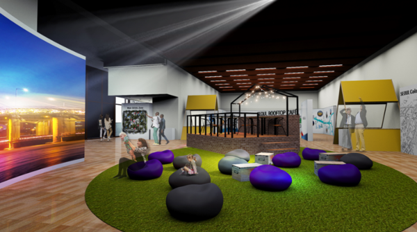 ▲ 17일부터 20일까지 대만의 수도 타이페이에서 운영될 서울 홍보 부스 조감도. ⓒ 서울시 제공