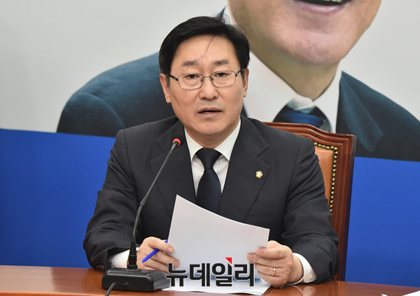 ▲ 더불어민주당 적폐청산위원회 위원장을 맡은 박범계 의원. ⓒ뉴데일리 이종현 기자
