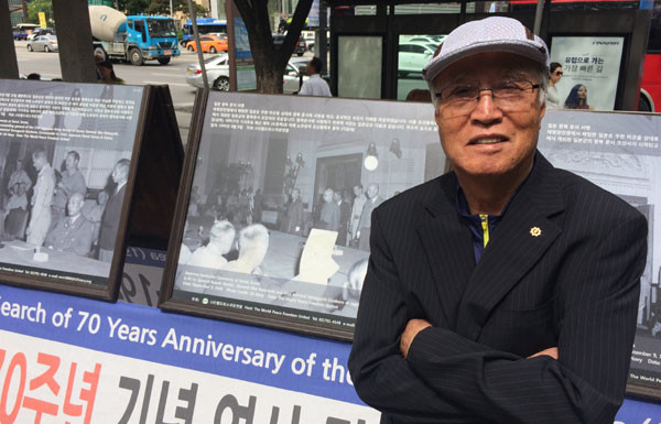 ▲ 서울 광화문에서 만난 육군본부 공작처장 출신의 김진수씨.