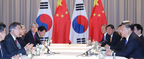 ▲ 문재인 대통령과 시진핑 중공 국가주석(자료사진). ⓒ뉴시스 사진DB