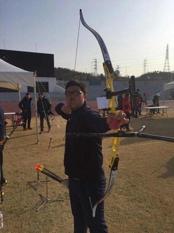 ▲ 충북 청주시 양궁부 김우진 선수.ⓒ청주시