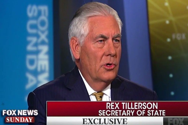 ▲ 렉스 틸러슨 美국무부 장관은 도널드 트럼프 정부가 북한에 대한 ‘평화적인 압박 활동’을 계속할 것이라고 밝혔다. 사진은 27일(현지시간) 美‘폭스뉴스 선데이’ 방송분 일부.ⓒ美‘폭스뉴스 선데이’ 보도영상 화면캡쳐