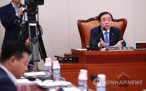 ▲ 발언하는 장병완 산자위 위원장.ⓒ연합뉴스