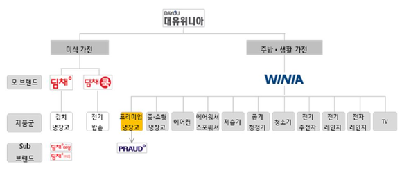 ▲ 대유위니아 브랜드 전략 ⓒ 금융감독원 전자공시자료