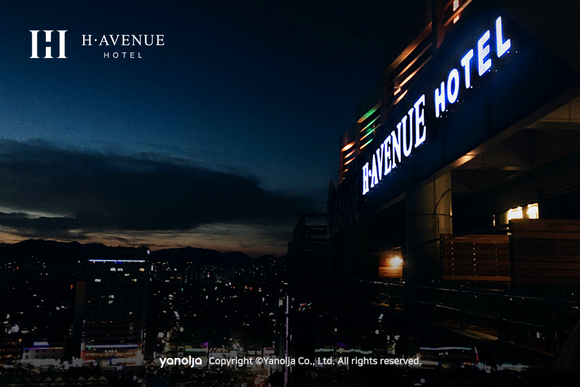 ▲ 호텔 프랜차이즈 '에이치에비뉴' 광안리점 전경. ⓒ야놀자