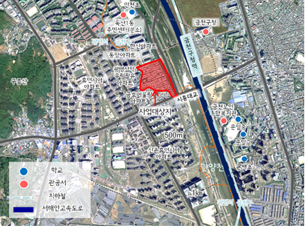 ▲ 금천구 금하마을 도시재생지역 ⓒ 서울시