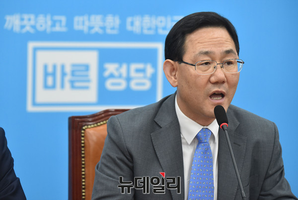 ▲ 주호영 바른정당 원내대표. ⓒ뉴데일리 이종현 기자