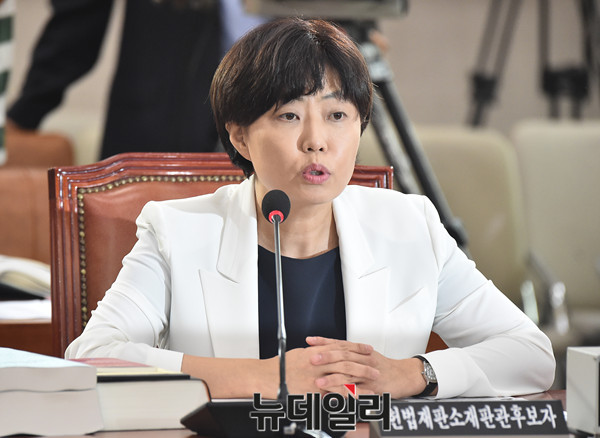 ▲ 이유정 전 헌법재판관 후보자. ⓒ뉴데일리 이종현 기자