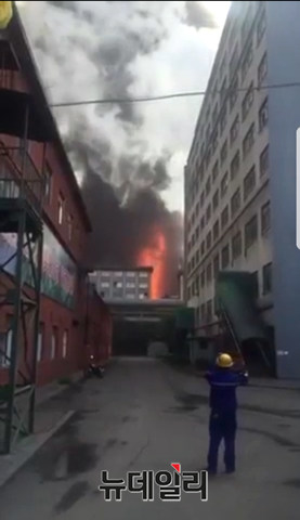 ▲ 중국 본계강철 고로 폭발사고 현장ⓒ뉴데일리