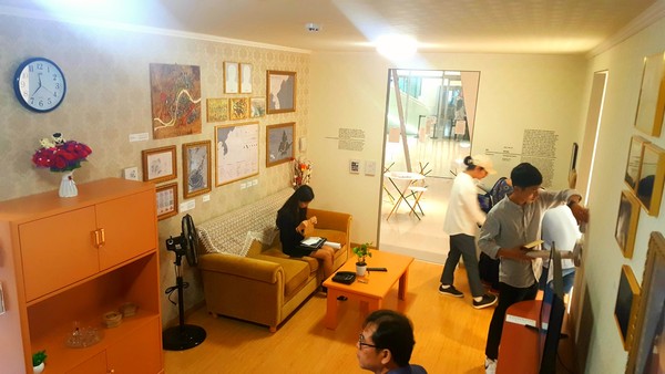 ▲ 서울 비엔날레 평양전 모델하우스 ⓒ뉴데일리 방성주 기자