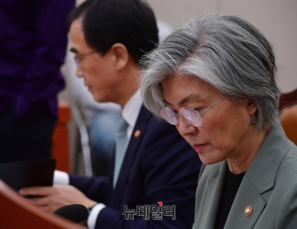 ▲ 강경화 외교부 장관. ⓒ뉴데일리 정상윤 기자