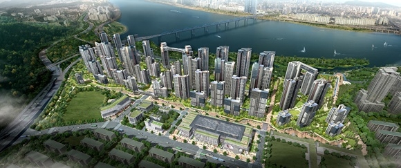 ▲ 반포주공1단지 남측 조감도. ⓒ현대건설