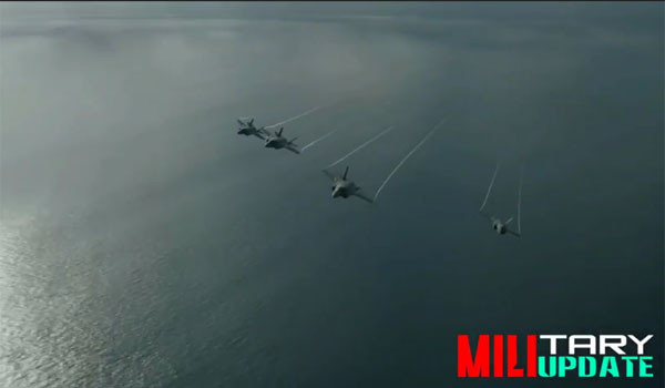 ▲ 지난 9월 3일 '유튜브'에 뜬 F-35 관련 영상. 영상은 "4년 이내 북한과 중국 주변에 F-35 스텔스 전투기 100여 대가 배치될 것"이라는 경고도 담겼다. ⓒ유튜브 '밀리터리 업데이트' 채널 영상캡쳐.