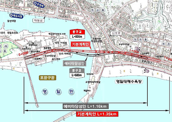 ▲ 국지도20호선(효자-상원) 교량건설 기본계획도.ⓒ포항시