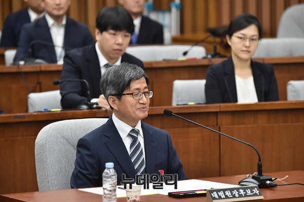 ▲ 김문수 대법원장 후보자. ⓒ뉴데일리 이종현 기자