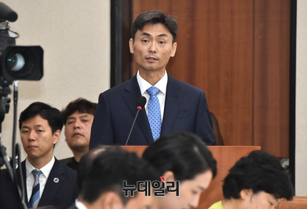 ▲ 박성진 중소벤처기업부 장관 후보자. ⓒ뉴데일리 이종현 기자