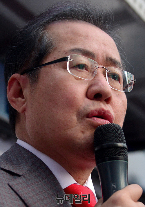 ▲ 홍준표 자유한국당 대표. ⓒ뉴데일리 공준표 기자