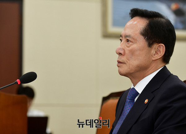 ▲ 송영무 국방부 장관. ⓒ뉴데일리 정상윤 기자