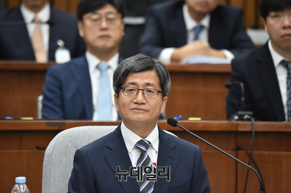 ▲ 김명수 대법원장 후보자. ⓒ뉴데일리 이종현 기자