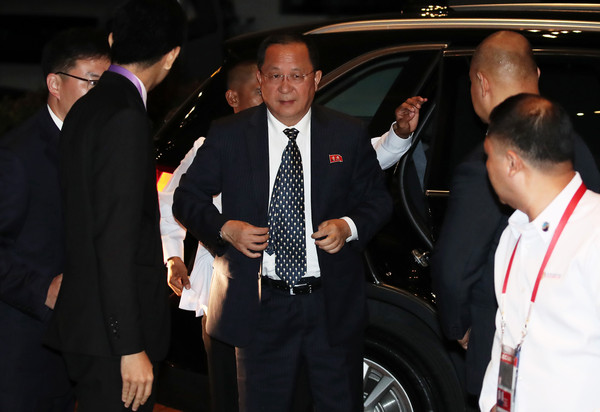 ▲ 리용호 북한 외무상. ⓒ뉴시스